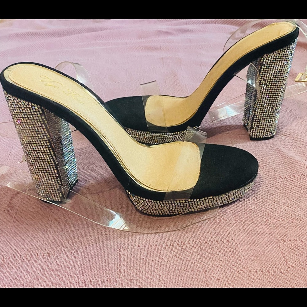 Black Sparkly Heels